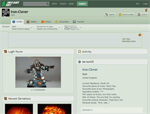 Tablet Screenshot of iron-clover.deviantart.com