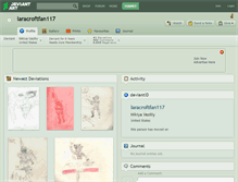Tablet Screenshot of laracroftfan117.deviantart.com