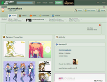 Tablet Screenshot of momosakura.deviantart.com