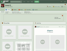 Tablet Screenshot of conan12.deviantart.com