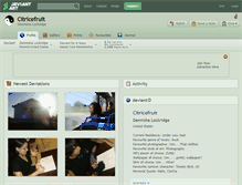 Tablet Screenshot of citricefruit.deviantart.com