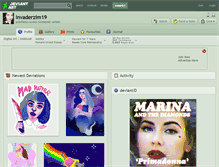 Tablet Screenshot of invaderzim19.deviantart.com