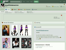 Tablet Screenshot of beautifulbabeamme.deviantart.com