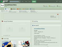 Tablet Screenshot of neveahtheechidna.deviantart.com