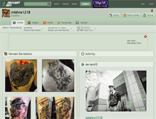 Tablet Screenshot of mishra1218.deviantart.com