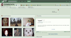Desktop Screenshot of christophercarrion.deviantart.com