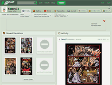 Tablet Screenshot of fatboy73.deviantart.com