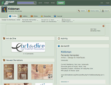 Tablet Screenshot of kiddoman.deviantart.com