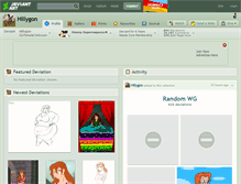 Tablet Screenshot of hillygon.deviantart.com