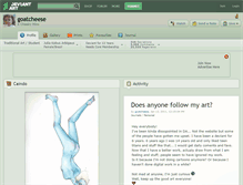 Tablet Screenshot of goatcheese.deviantart.com