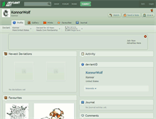 Tablet Screenshot of konnorwolf.deviantart.com