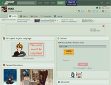 Tablet Screenshot of m0fd.deviantart.com
