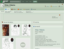 Tablet Screenshot of ninja-j-nakama.deviantart.com