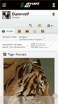Mobile Screenshot of dunewolf.deviantart.com