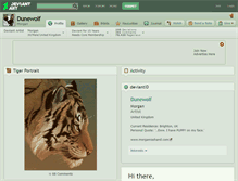 Tablet Screenshot of dunewolf.deviantart.com