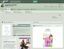 Tablet Screenshot of dragonfriend7738.deviantart.com