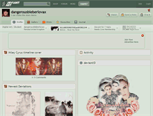 Tablet Screenshot of dangerousbieberlovax.deviantart.com