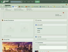 Tablet Screenshot of makuha.deviantart.com