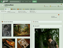 Tablet Screenshot of anthonyblaze.deviantart.com