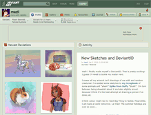 Tablet Screenshot of mazil.deviantart.com