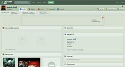 Desktop Screenshot of manic-half.deviantart.com