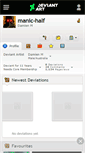 Mobile Screenshot of manic-half.deviantart.com