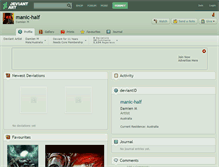 Tablet Screenshot of manic-half.deviantart.com