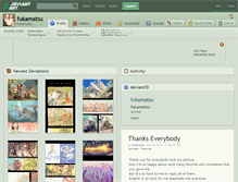 Tablet Screenshot of fukamatsu.deviantart.com