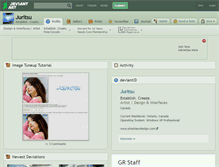 Tablet Screenshot of juritsu.deviantart.com
