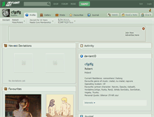 Tablet Screenshot of cfgdfg.deviantart.com