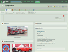 Tablet Screenshot of firefighter15.deviantart.com