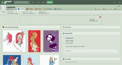 Desktop Screenshot of cosmeria.deviantart.com