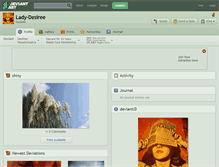 Tablet Screenshot of lady-desiree.deviantart.com