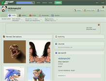 Tablet Screenshot of nickmancini.deviantart.com