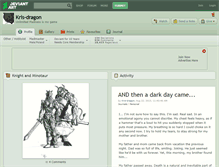 Tablet Screenshot of kris-dragon.deviantart.com