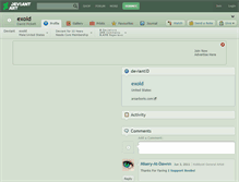 Tablet Screenshot of exold.deviantart.com