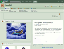 Tablet Screenshot of disneyjam.deviantart.com