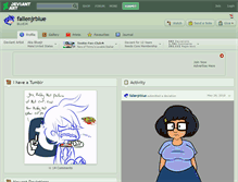 Tablet Screenshot of fallenjrblue.deviantart.com