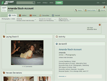 Tablet Screenshot of amanda-stock-account.deviantart.com