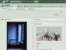 Tablet Screenshot of nickick.deviantart.com