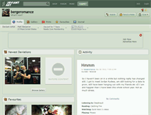 Tablet Screenshot of bergeromance.deviantart.com