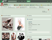 Tablet Screenshot of jmania.deviantart.com