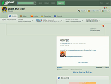 Tablet Screenshot of ghost-the-wolf.deviantart.com