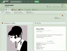 Tablet Screenshot of chemicalstar.deviantart.com
