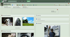 Desktop Screenshot of deafbymetal.deviantart.com