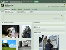Tablet Screenshot of deafbymetal.deviantart.com