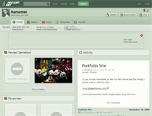 Tablet Screenshot of mansemat.deviantart.com