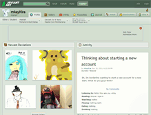 Tablet Screenshot of mkaykira.deviantart.com