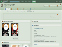 Tablet Screenshot of laureljoyous25.deviantart.com