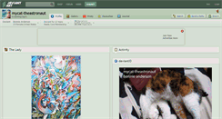 Desktop Screenshot of mycat-theastronaut.deviantart.com